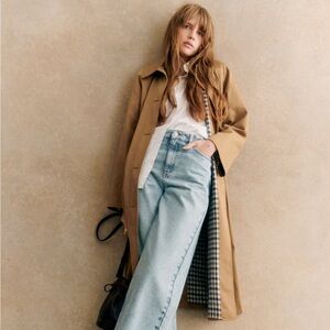 Sézane Clyde Trench Coat - Camel - Size 36 (US 4)